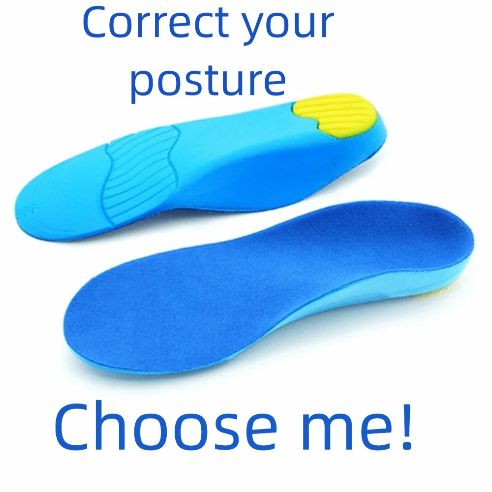 Breathable Material Arch Support Insoles Shock Absorption Foot Correction Orthopedic Insoles Plantar Fasciitis Support