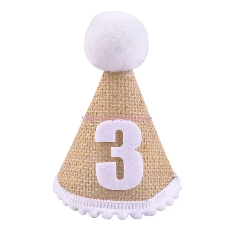 R6FD หมวกวันเกิดเด็กผู้หญิงน่ารักวันเกิด Party Headdress Party Props ตกแต่ง