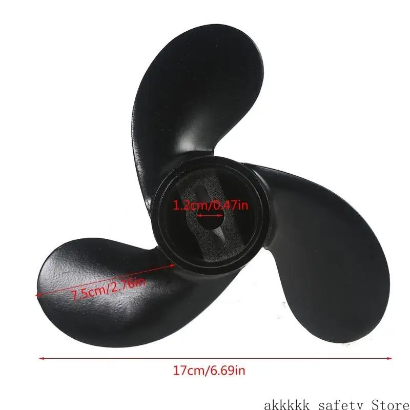XXFF Boat Propeller 3 Blade Marine Motor Propeller For Tohatsu/Johnson Evinrude/for Mercury Marine Boat Accessories 2.5/3.3/3