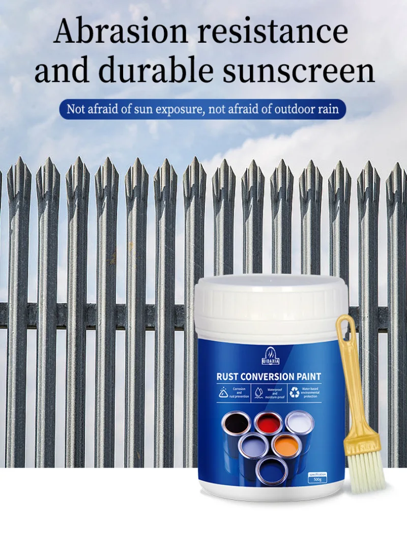 Water-based anti-rust paint metal paint Rust-free rust conversion paint Multi-color industrial paint Restoration paint