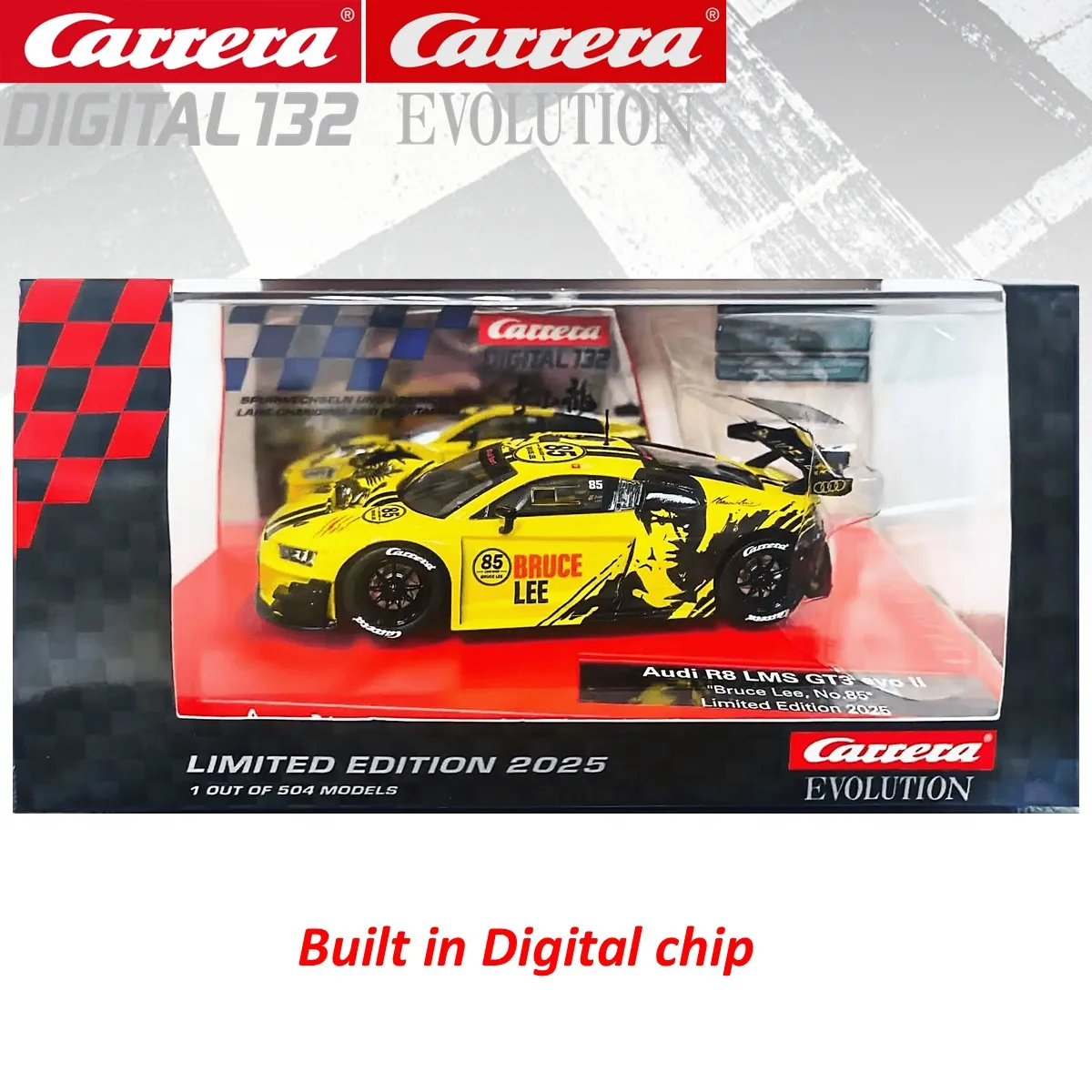 Carrera Slot Car Digital132/124 Audi R8 LMS GT3 evo II Bruce Lee No.80 إصدار محدود 32095/24002/Evolution 27845 China Special