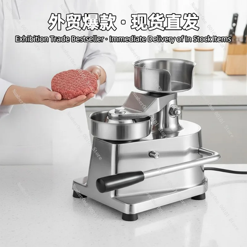 Heavy Duty Commercial Manual Burger Patty Press Meat Forming Machine OEM Custom Factory Direct Export Hamburger Patty Maker