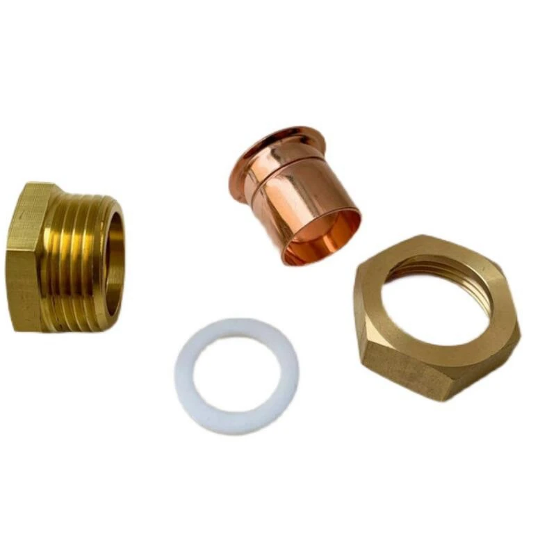 Brass BSP Female Thread + Copper Fitting Straight Union Nut Socket Welding Pipe Connector for Air Conditioning Refrigeration