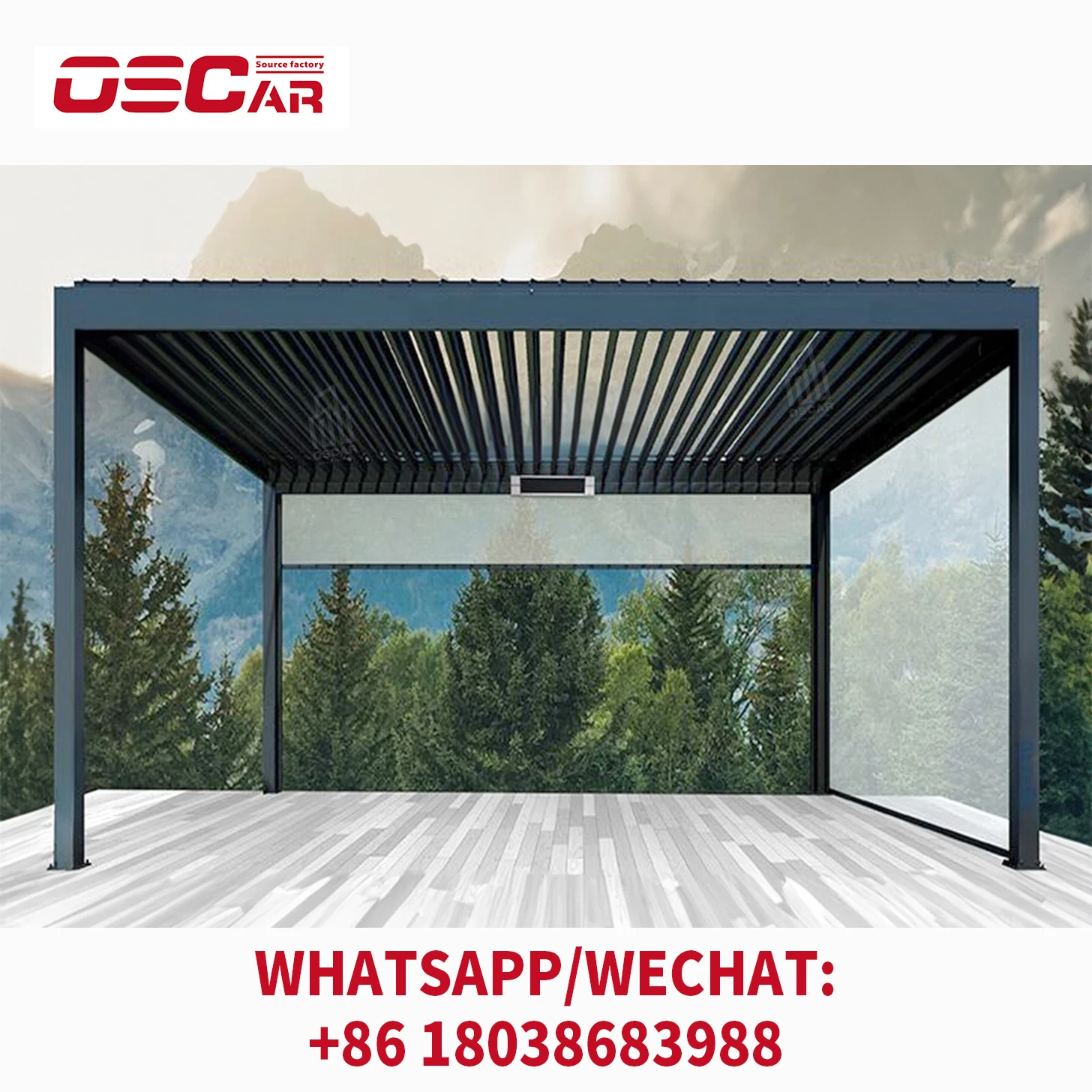 high quality aluminium pergola morden roof cover hard top louvered roof diy garden building outdoor gazebo with kitchen