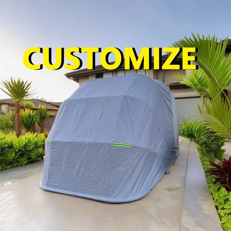 

Any Size Custom Stainless Steel Frame Folding Carport Waterproof Sunshade Mobile Garage Outdoor Parking Shelter Heavy Duty Oxfor