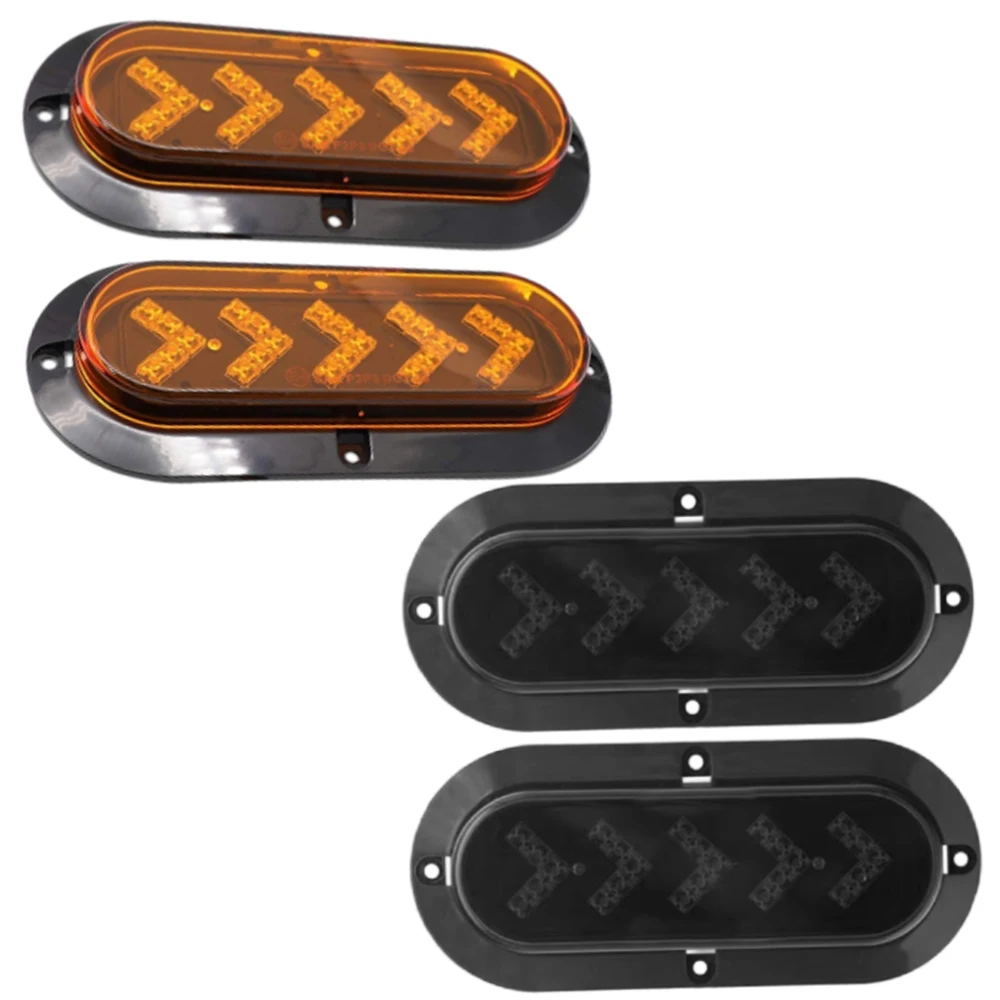 

2Pcs 12V 25LED Tail Turn Signal Lights Rear Stop Brake Light Indicator Signal Lamp for Truck Car Bus Trailer Van Caravan Boat