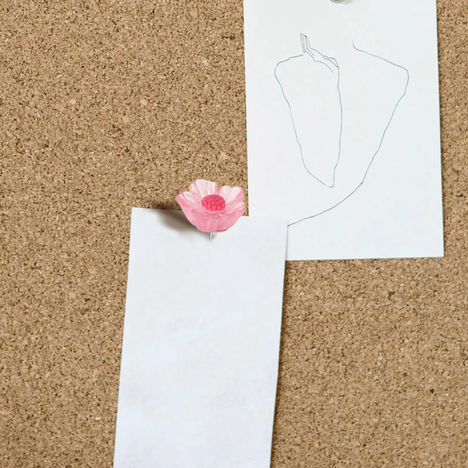 

10 pcs Floral Creative Pushpins Cute Resin Thumbtacks Transparent Colorful Office Supplies Aesthetic Thumb Tacks Wall Tacks