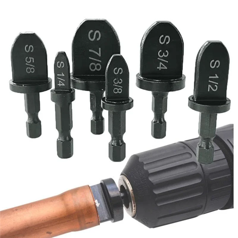 

Classy-HVAC Swage Tool HVAC Repairing Set, As Shown Metal Air Conditioner Copper Tube Expander Swaging Tool Drill Bit Copper Pip