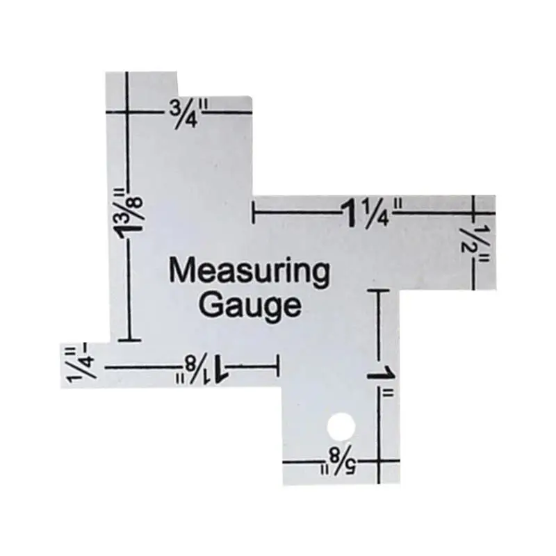 Neue Präzision Naht Mess Gauge Metall Quilten Schneider Lineal Vorlage Nähen für DIY Patchwork Grid Schneiden Handwerk Zubehör