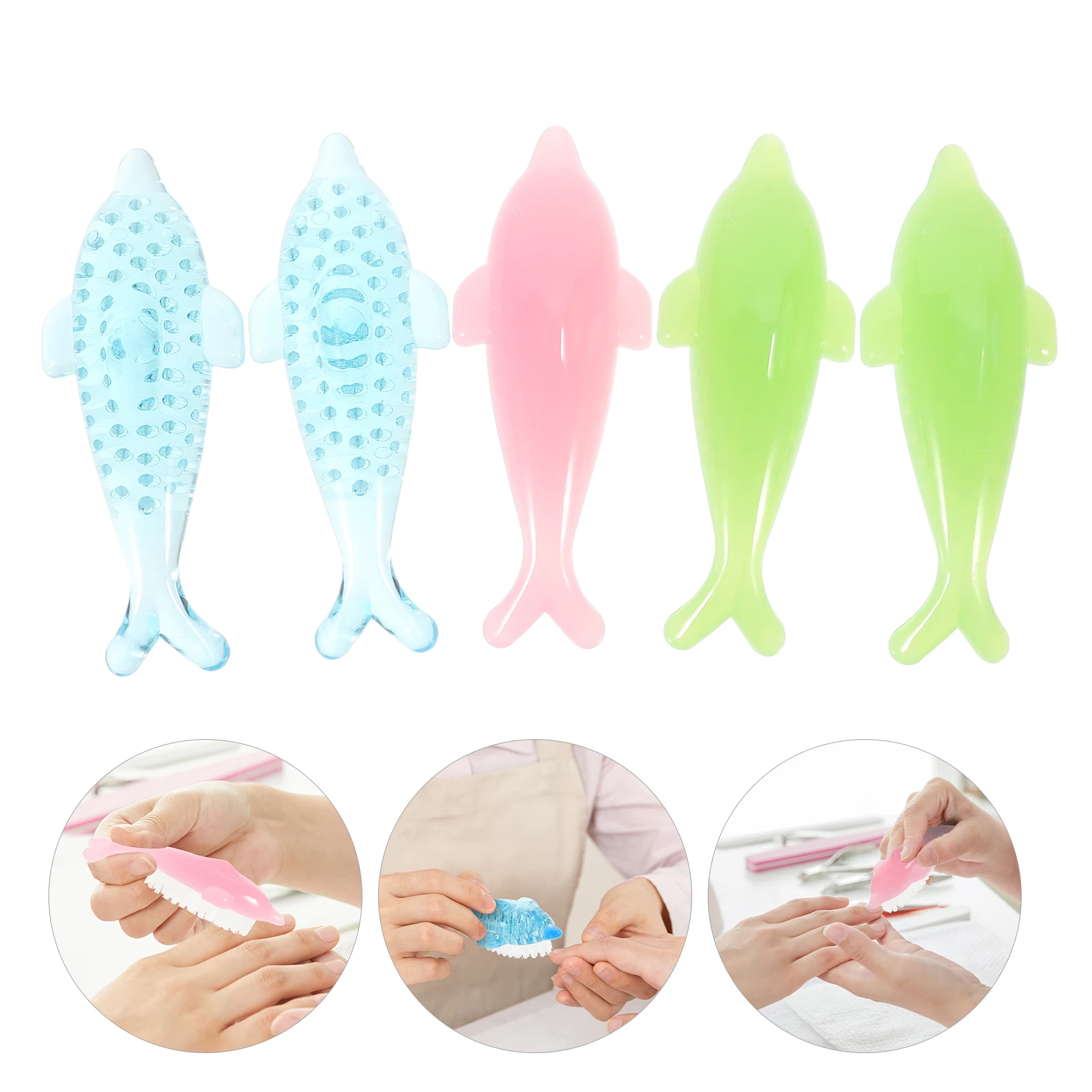 

5 Pcs Nail Brush Cute Fingernail Animals Shaped Brushes for Cleaning Fingernails Scrubber Duster Best