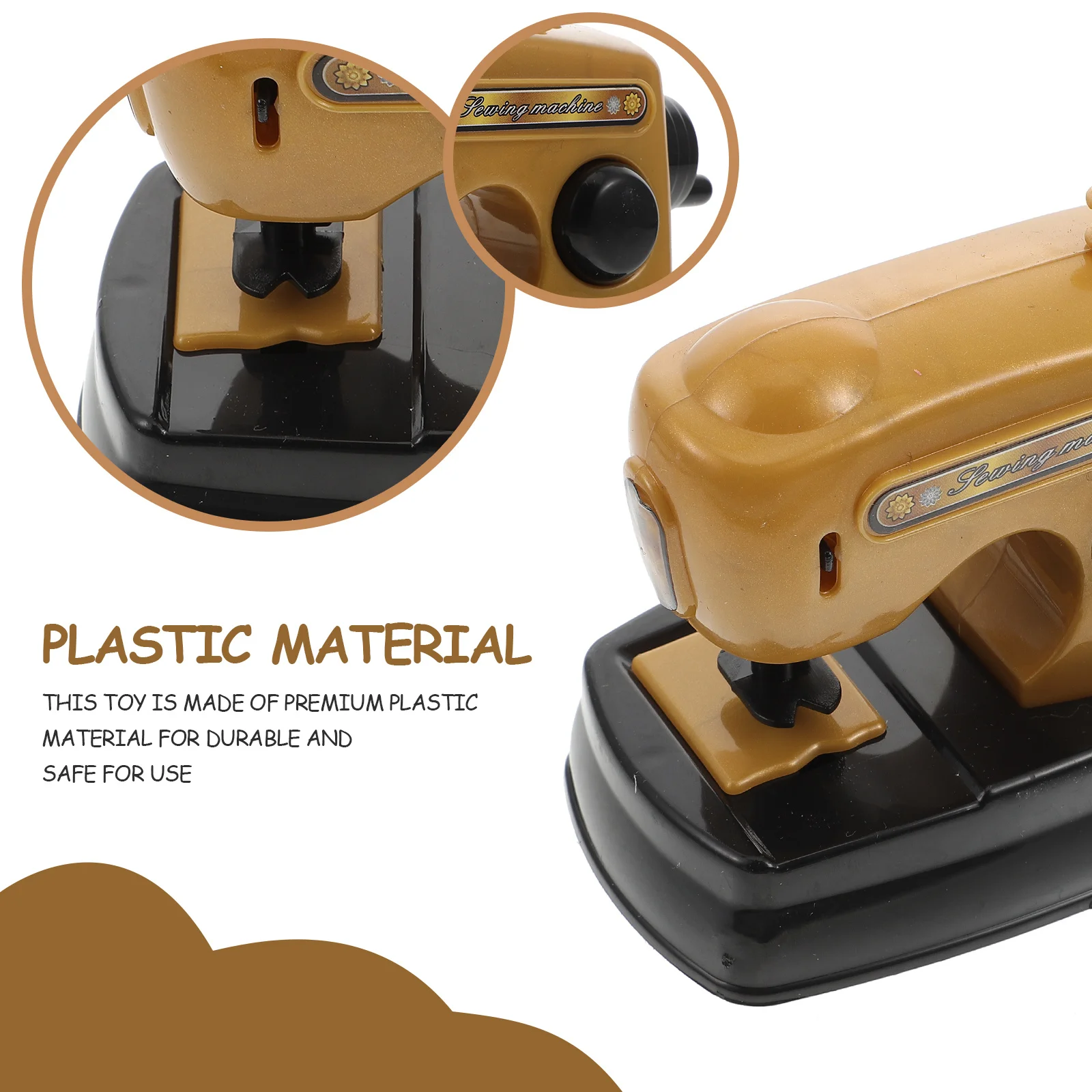 ماكينة خياطة محاكاة تصميم بألوان زاهية للأطفال لعبة تعليمية للعب الأدوار أداة تعليمية إبداعية للأطفال