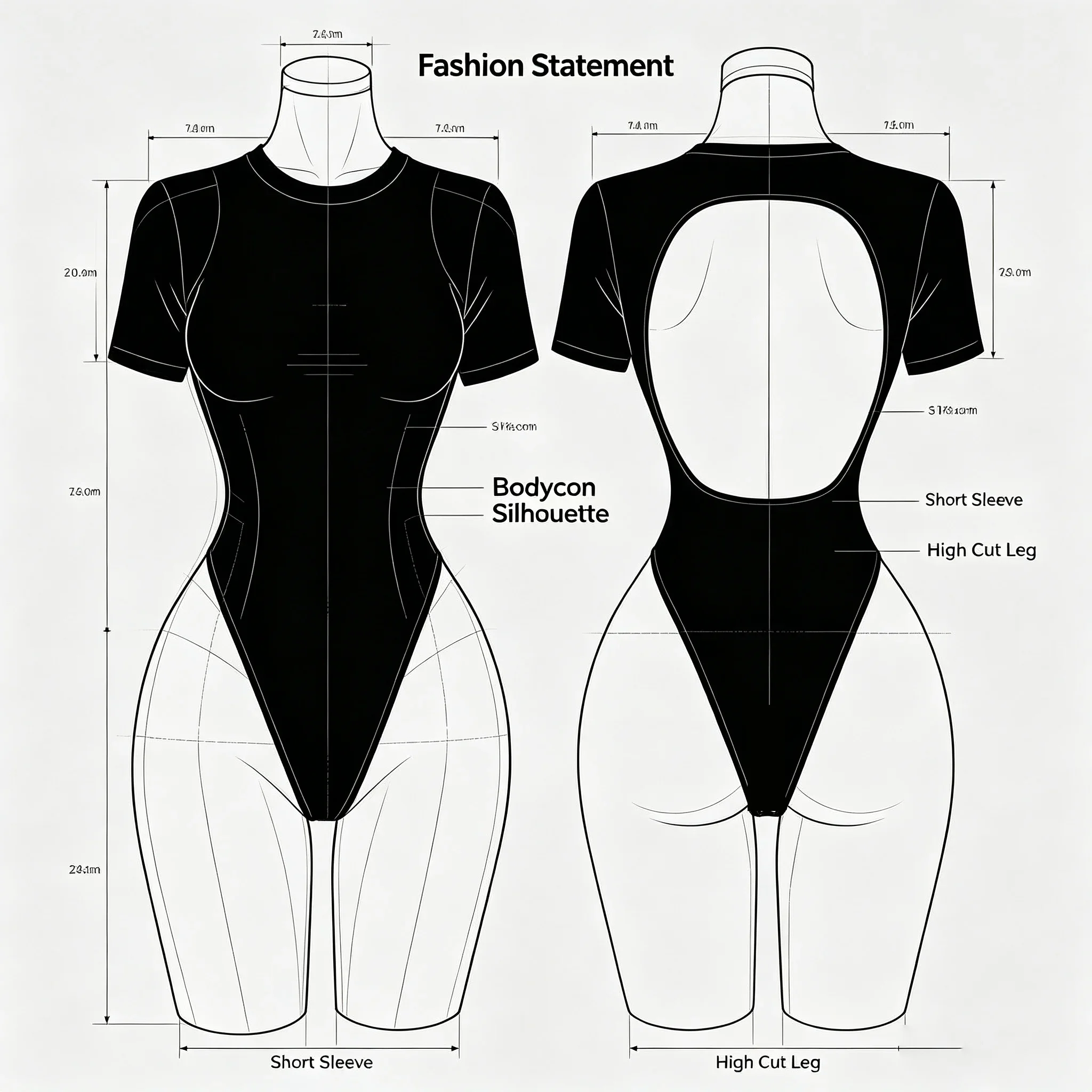 Body de manga corta básico de la marca QQ, para mujer, ideal para el verano, con cuello redondo, corte ajustado, estilo «romper», para uso urbano, de alta calidad, con espalda descubierta y muy cómodo.