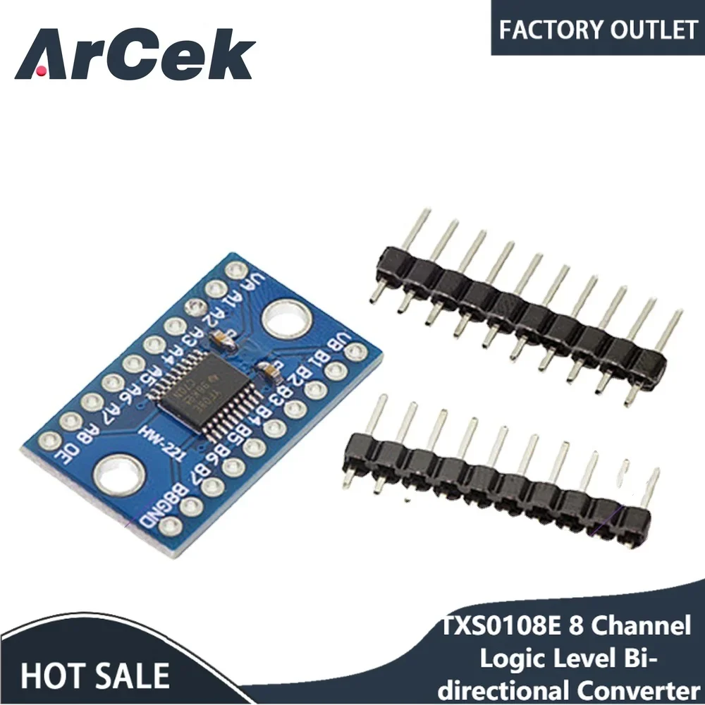 

3.3V 5V TXS0108E 8 Channel Logic Level Bi-directional Converter Module TXB0108 Mutual Convert Module TXS0108