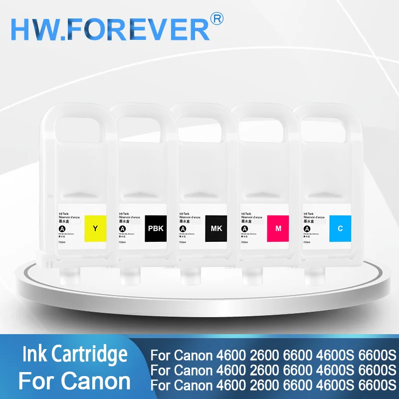 

For Canon PFI-3700 PFI 3700 PFI-2700 Ink Cartridges Refillable WIth Chip For Canon PRO4600 2600 6600 GP4600S 6600S Printer