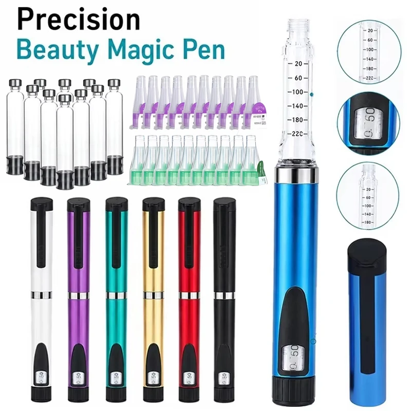V3 Reusable Metal Injection Pen Adjustable Dose 3ml Cartridge Subcutaneous Injector Medical Aesthetic Durable Precise Home Use