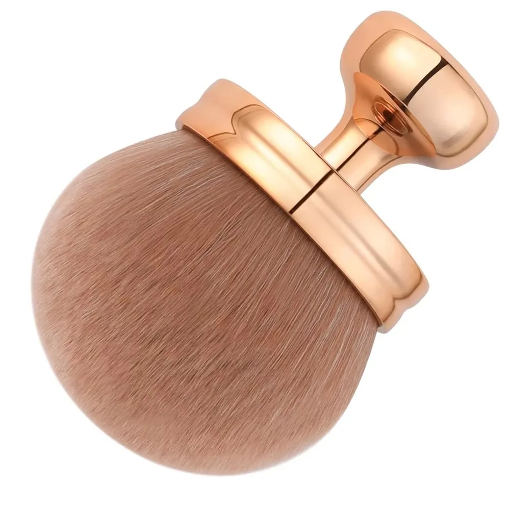 Pennello per trucco corpo extra large Capelli sintetici morbidi Applicatore professionale per schiena autoabbronzante Pennello per fard in polvere a testa larga da 74 mm