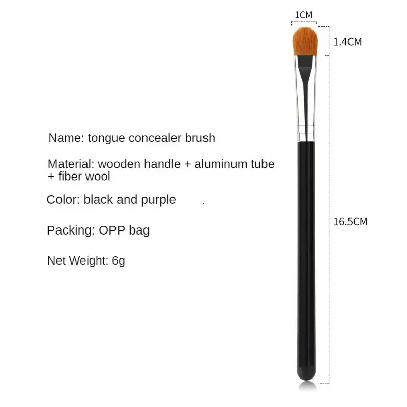 Oblate The Line Brush Ultra-thin Lip Line Eyebrow Concealer Brushes Detail Concealer Makeup Tool Lip Brow Contour The Line Brush