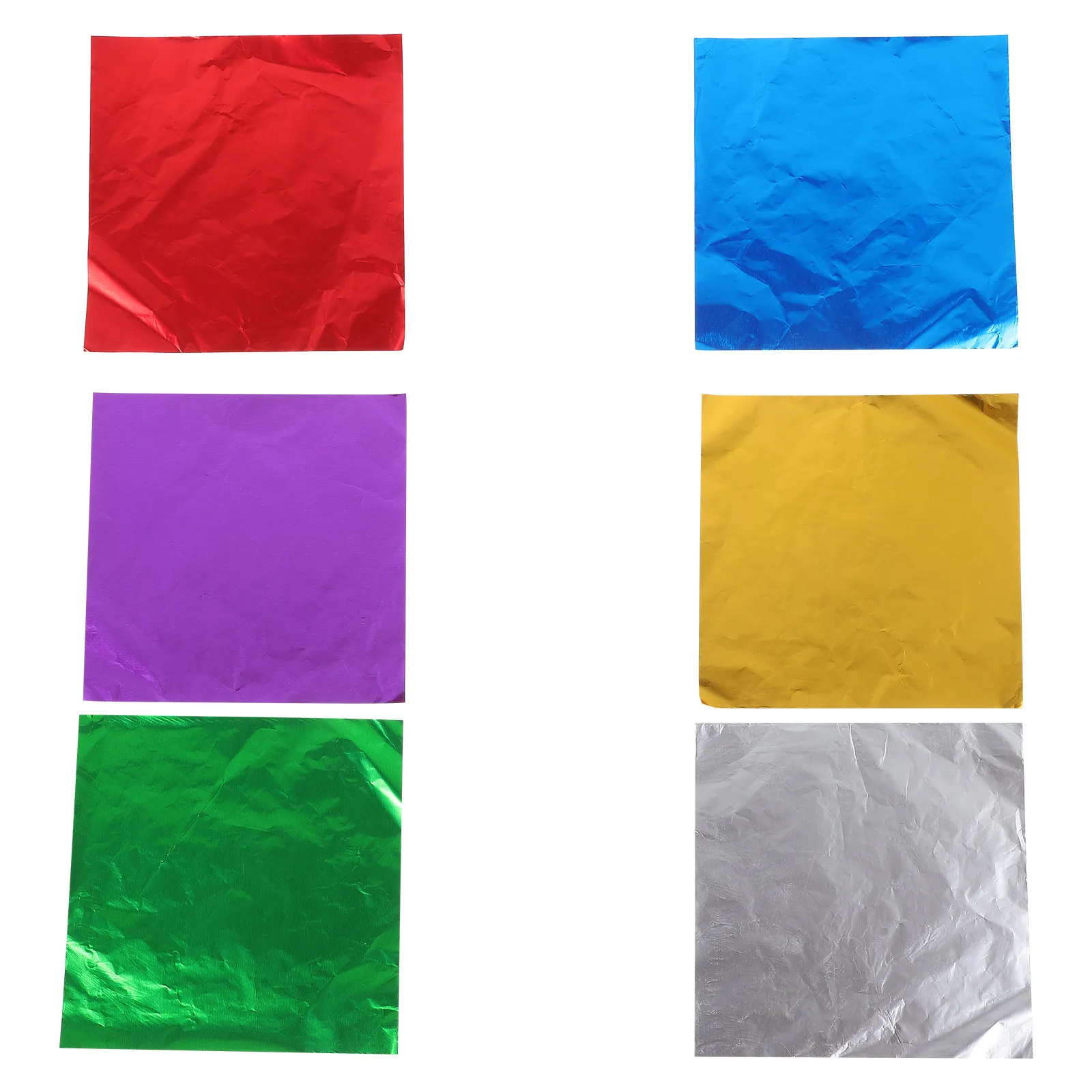 

600Pcs Colorful Aluminum Foil Candy Wrapping Papers Portable Chocolate Wrappers Packaging Paper for Chocolates