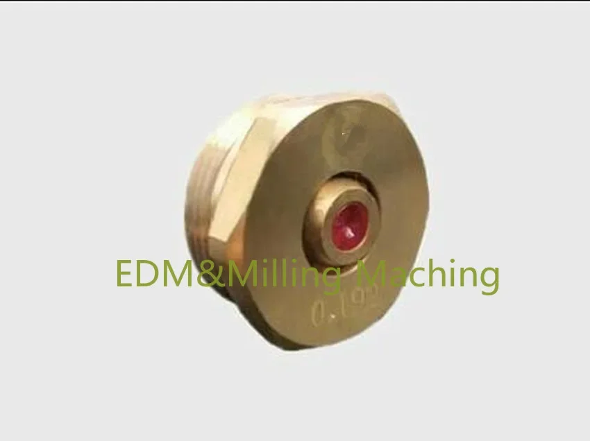 Imagem -05 - Cnc Fio Cortado Edm Máquina Rubi Diamante Bocal de Água Guid 0.192 mm 0.195 mm para Faíscas Serviço da Máquina 1pc