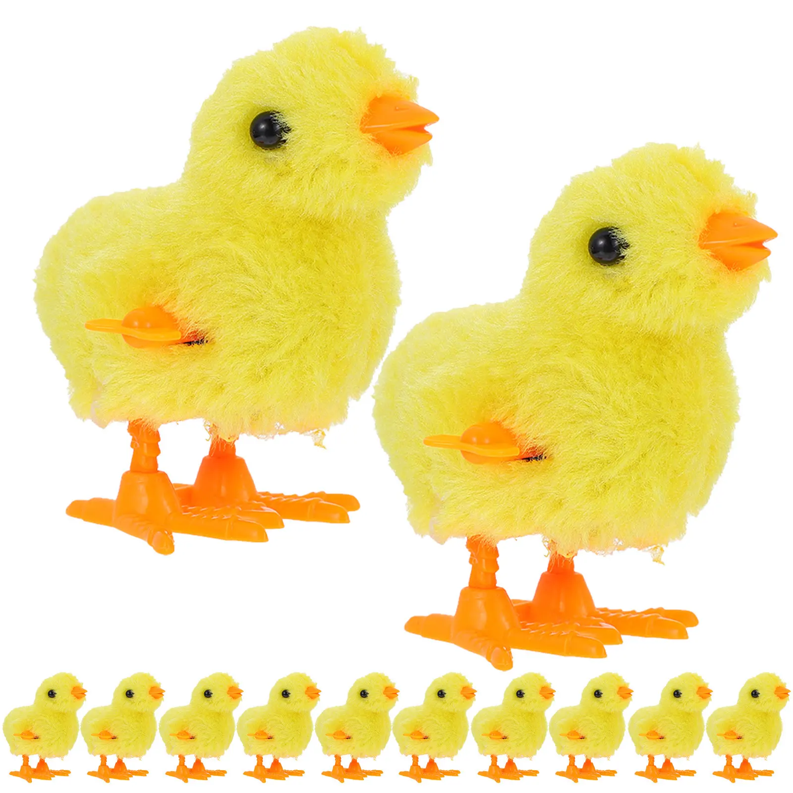 

12Pcs Running Chick Wind Up Kids Gift Educational Visual Auditory Development Easter Basket Fillers Home Decoration Jumping