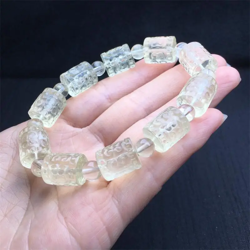 Bracelet en perles de mosaïque de citron naturel pour hommes et femmes, pierre bleue, méditation énergétique, bracelet de yoga, bijoux de guérison, 13mm, E27