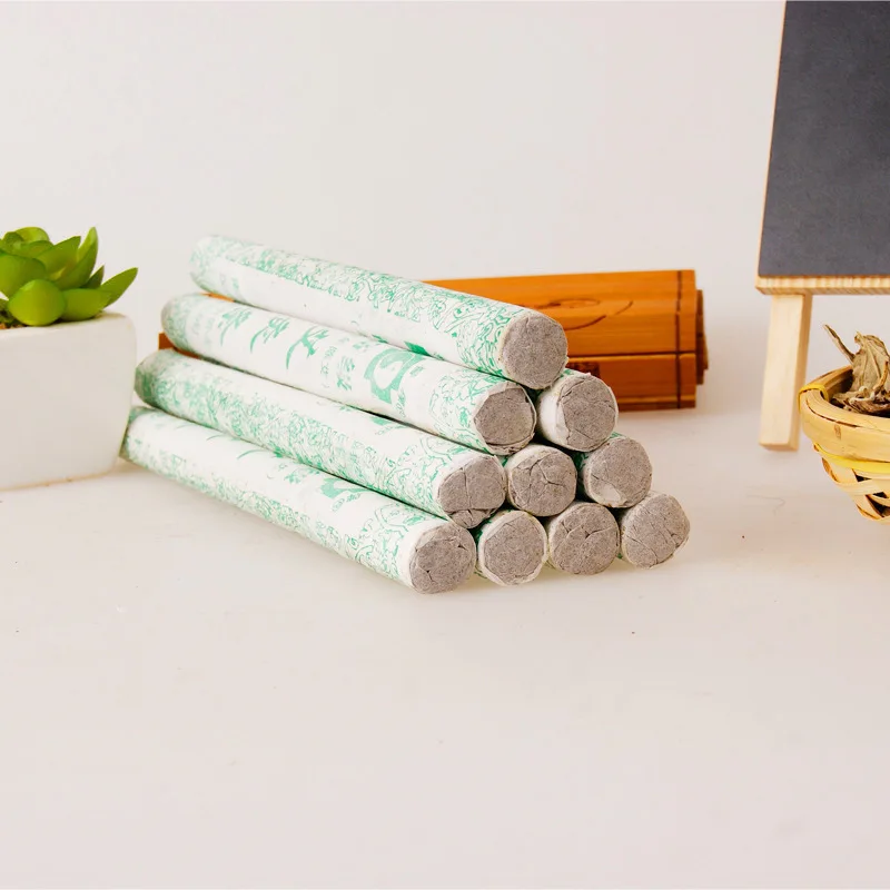 10 Chiếc Mugwort CuộN Nguyên Chất Moxibustion Gậy Ấm Massage Huyệt Đạo Làm Nóng Moxa Trị Liệu Giảm Đau Chăm Sóc Sức Khỏe