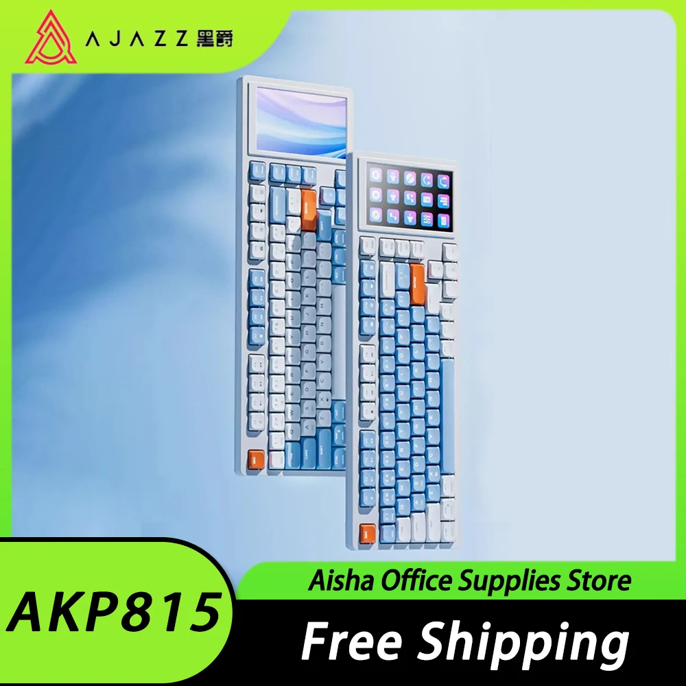 

Клавиатура Ajazz AKP815 Механическая игровая с RGB-подсветкой, 4,95 дюйма, 8 клавиш