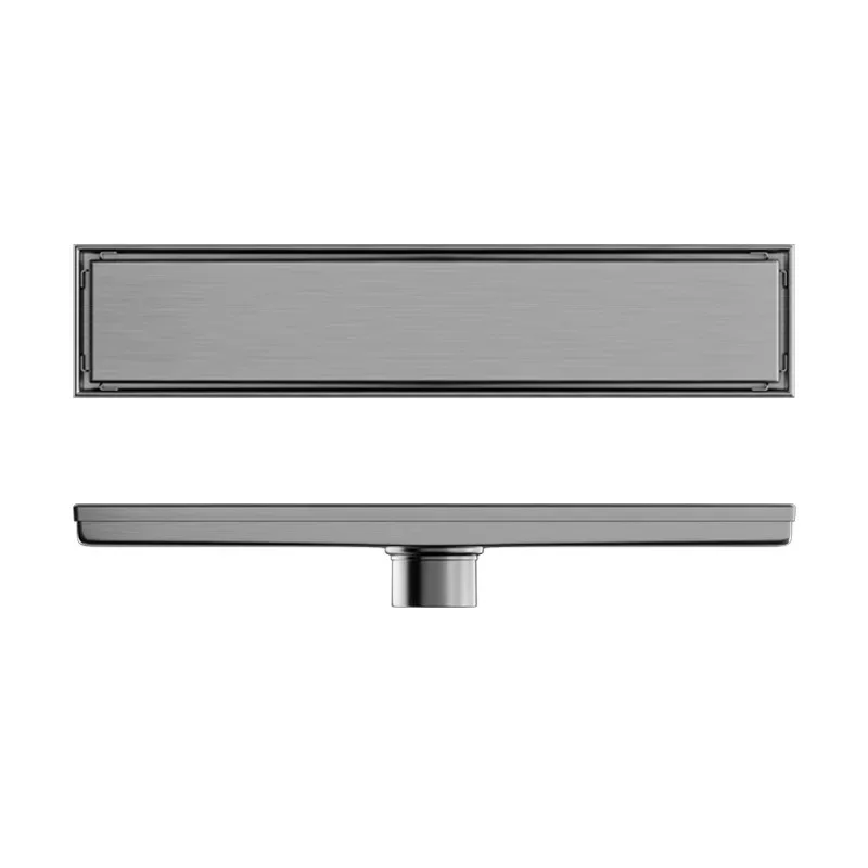 استنزاف أرضية من الفولاذ المقاوم للصدأ 304، استنزاف أرضية طويل لغرفة الاستحمام في الفندق، يمكن ترصيعها بالبلاط