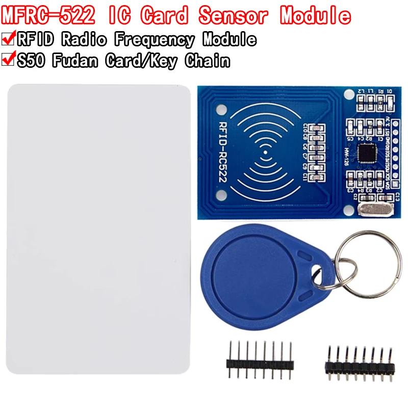 MFRC-522 RC522 RFID RF card sensor module to send S50 Fudan card, keychain watch nmd raspberry pi