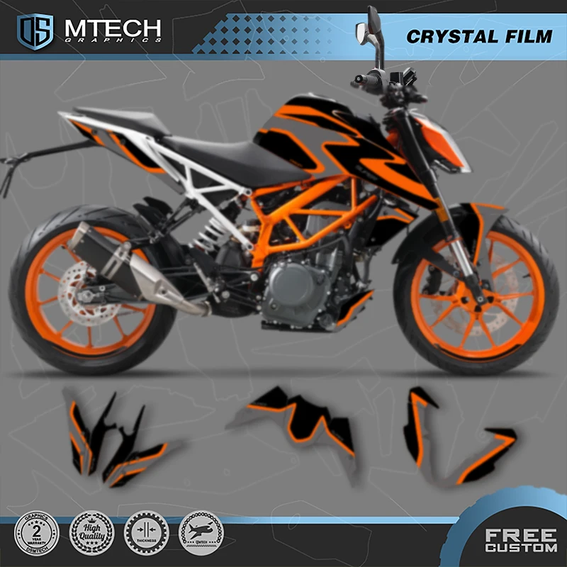 

DSMTECH Motorcycle Graphics For KTM 2017 2018 2019 2020 DUKE 125 17-20 DUKE125 390 Decals Stickers Kits 012