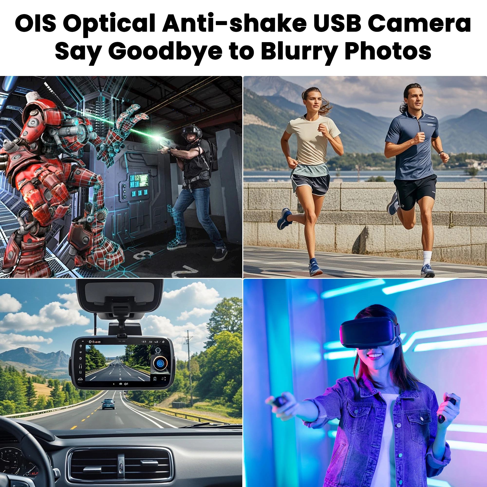 ELP 11MP Anti Shake Autofocus USB Module Optical Image Stabilization OIS 4K 30fps PC Mini Lightburn