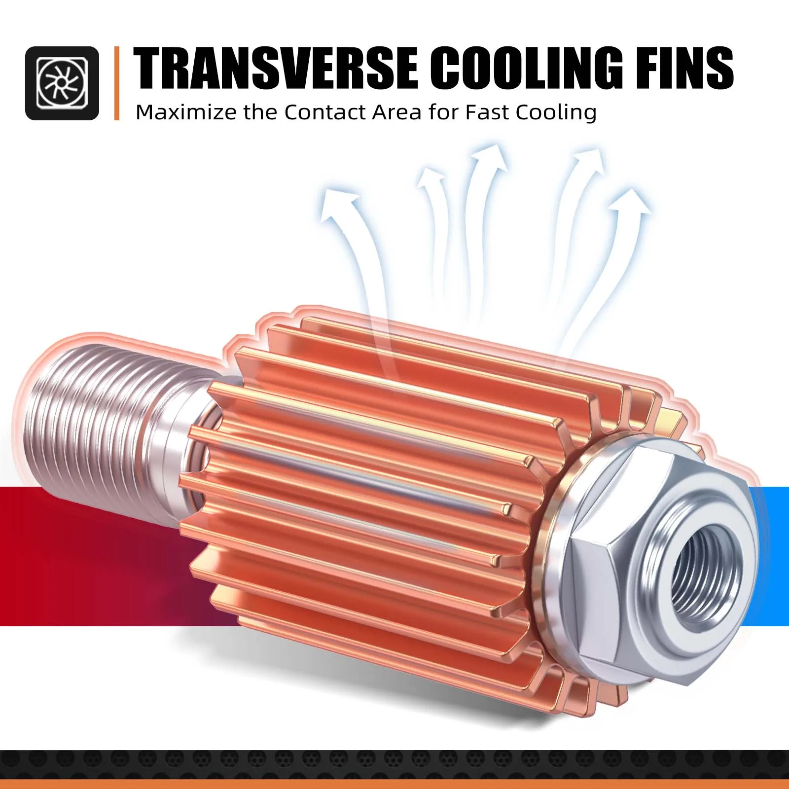 NICECNC Chłodnica Zacisku Hamulcowego Do KTM EXC 300 2004-2024, KTM EXC-F 350 SX 125 SXF 450 XC XCW XCF Husqvarna TE300 GasGas EC300