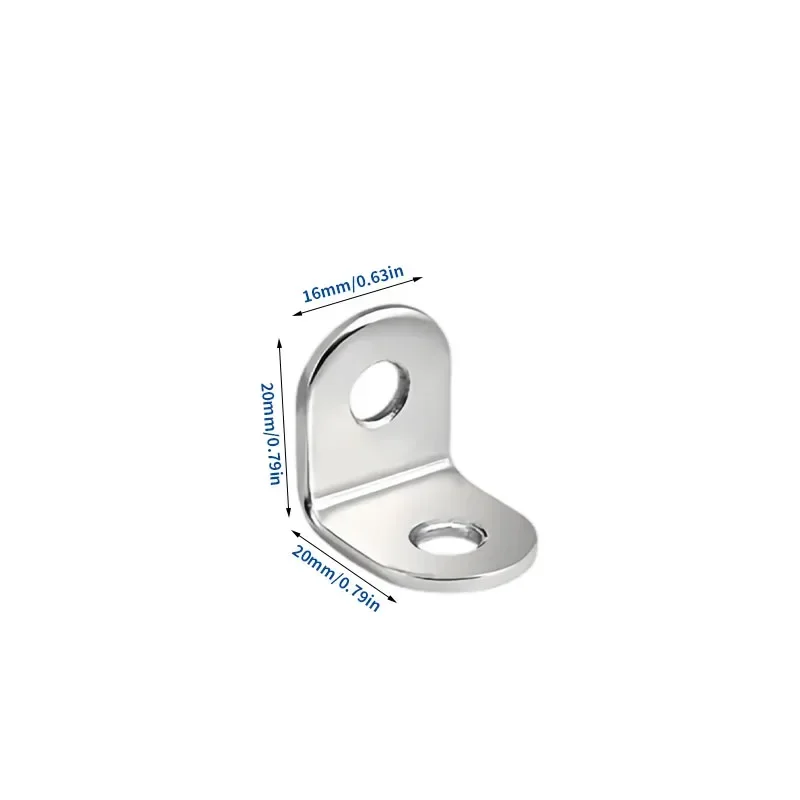 10/20/50 Pcs L-Shaped Bracket, Right Angle Fastener Corner Code, Furniture Seam Fixing, Used for Chairs, Cabinets, Tables