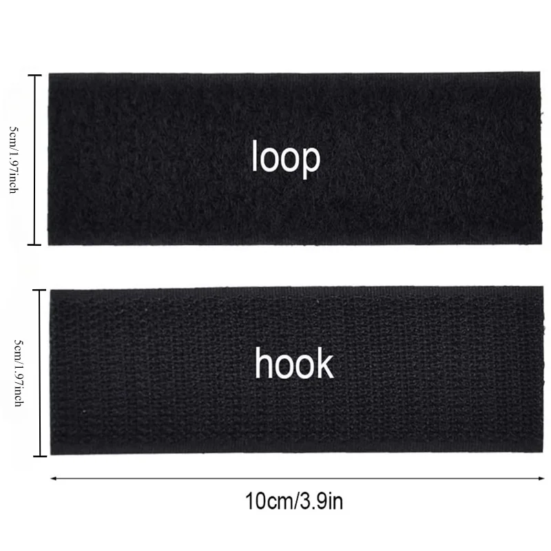 20PCS Heavy Duty Hook and Loop Tape Strip - Sturdy and Durable, Easy To Peel and Stick Suitable for Homes and Offices - Reusable