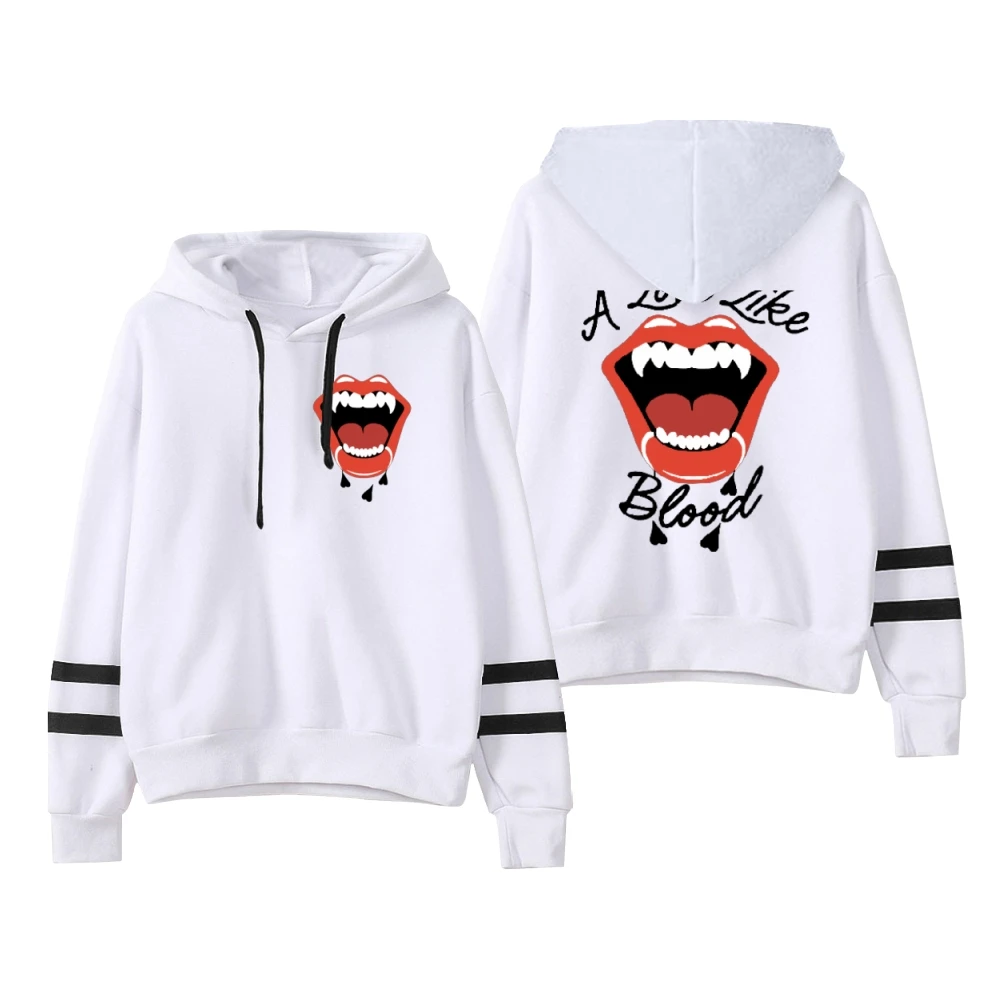 XPLR Sam e Colby Love Like Blood Hoodie felpa Unisex con maniche a barre parallele senza tasche nuovi vestiti da donna da uomo