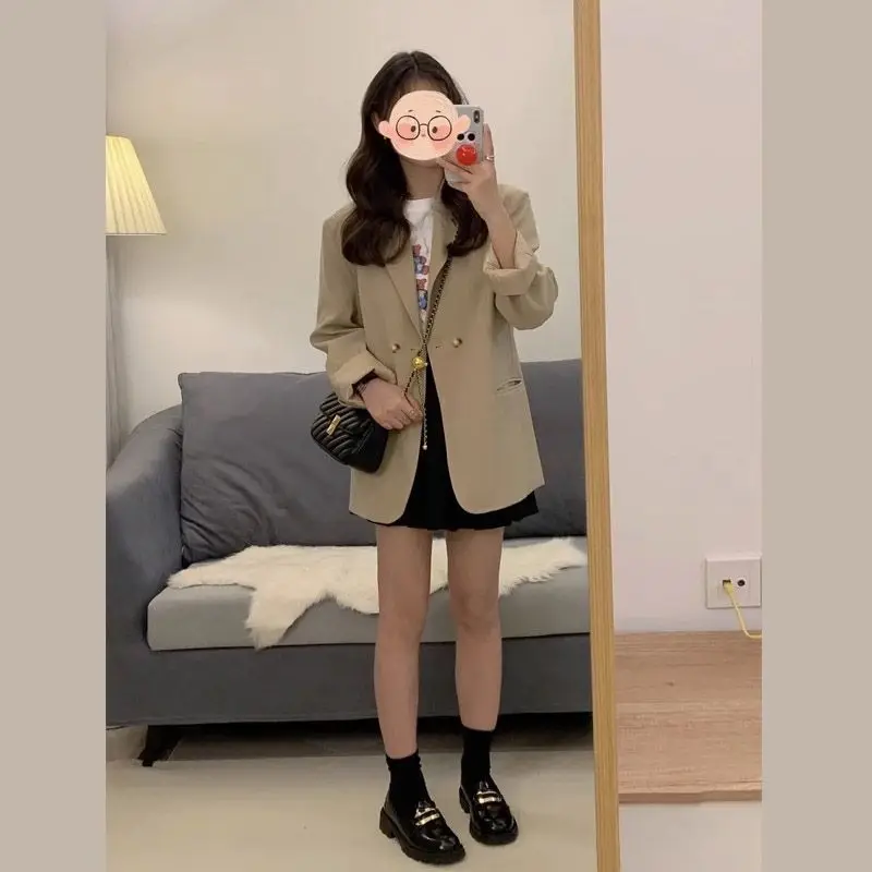 Cappotto corto da donna Nuovo in abiti esterni Giacca corta Donna Sensibilità Piega colorata Filo Stupendo stella con borchie diagonali