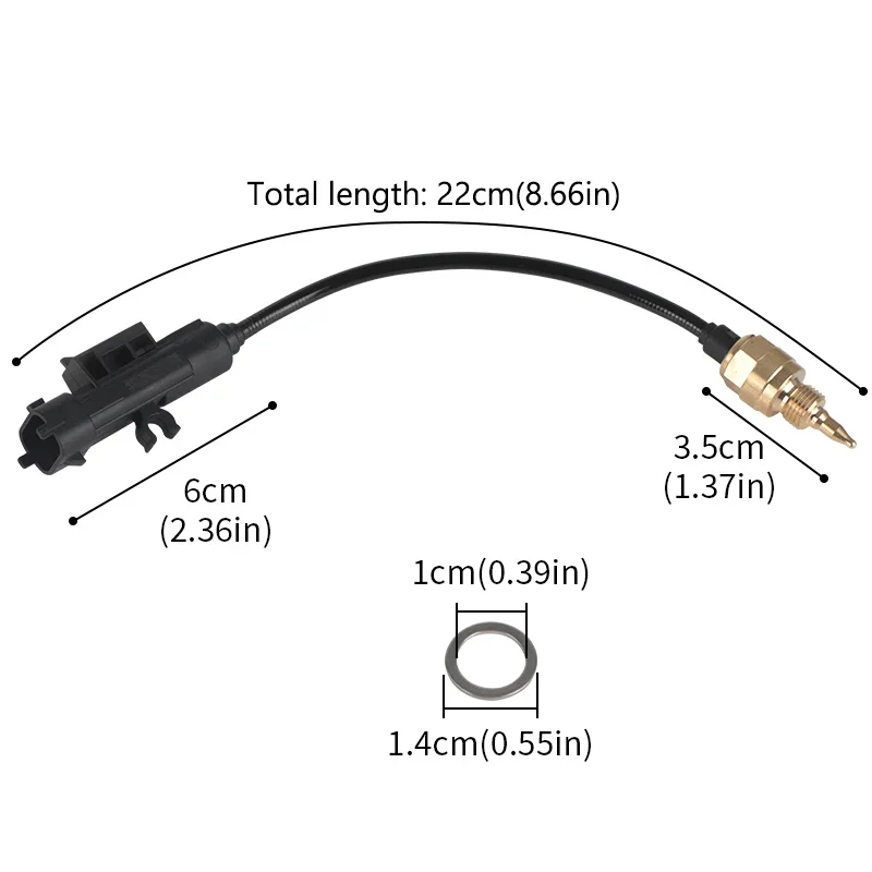 Engine Oil Temperature Sensor for Jeep Cherokee Compass Renegade Chrysler 200 Fiat 500 Ram Dodge Dart 68119586AA 68088241AA