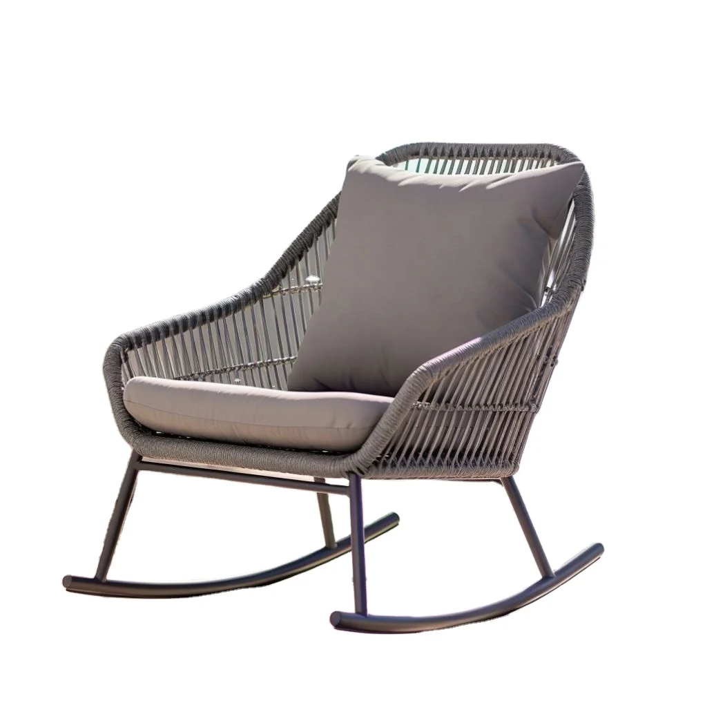 gray rope cafe rope outdoor patio chair outdoor garden furniture rope chair outdoor