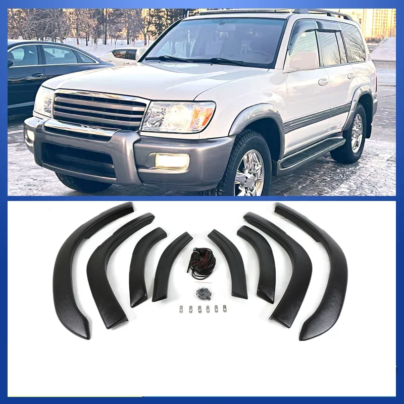 

for Toyota Land Cruiser LC100 FJ100 98-06 Wheel Eyebrow Fender Flares Arch Modified Side Protector Mudguard