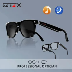SZTZX New Smart Anti-blue Light Prescription Glasses Men Driving Voice Call Music Play Remote Photo Shoot Polarized Sunglasses