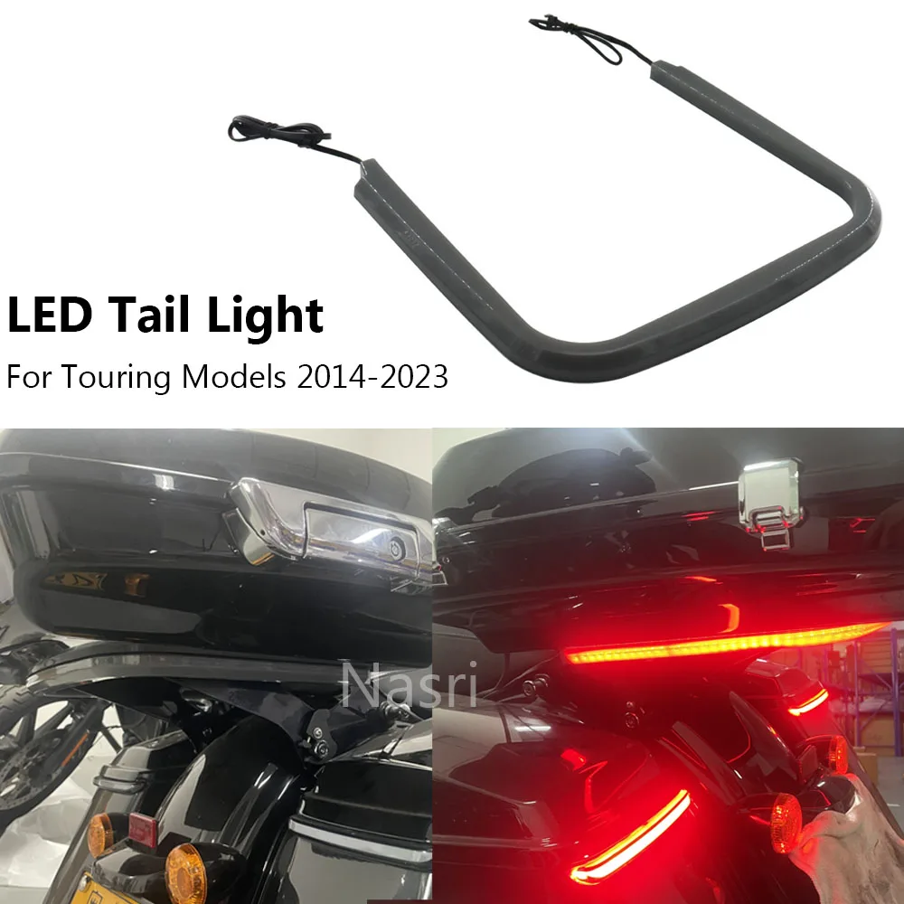 New Motorcycle LED Tail Light Turn Signal Lamp Light Smoke For Harley Tour-Pak Ultra Limited Road Glide Ultra CVO 2014-2023