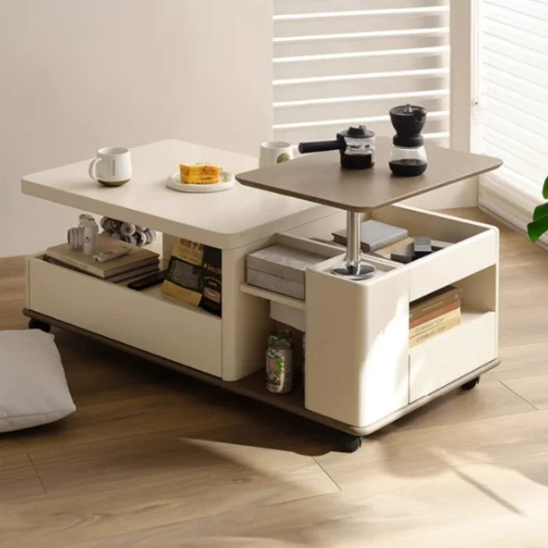 

Living Room Multifunctional Lift Coffee Table Large Capacity Storage Desk Removable Self-contained Coffee Tables Furniture Mesa