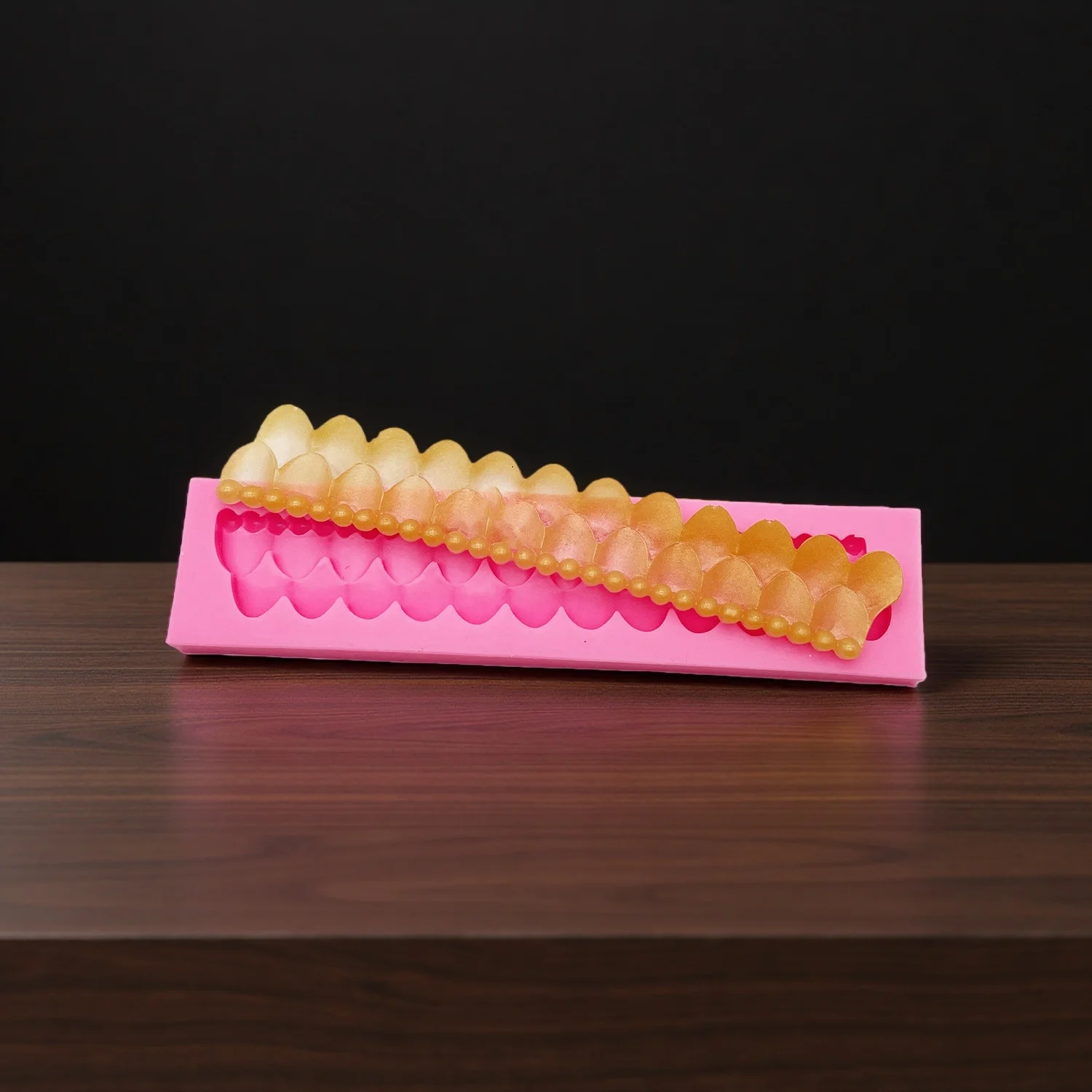 Zipper Lace Wool Texture Baking Silicone Mold for Gummy Candy Cake Decorating Sugar Craft Supplies