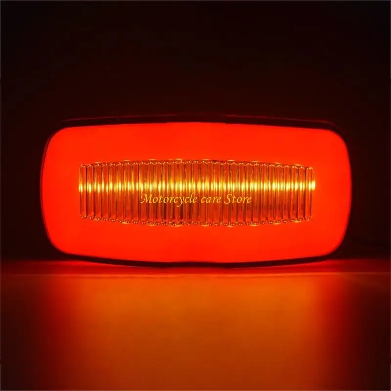 

U75F LED Truck Trailer Side Marker Lamp Tail Stop Brake Taillight Running Bright Warning Turn Light Waterproof 5 Pack