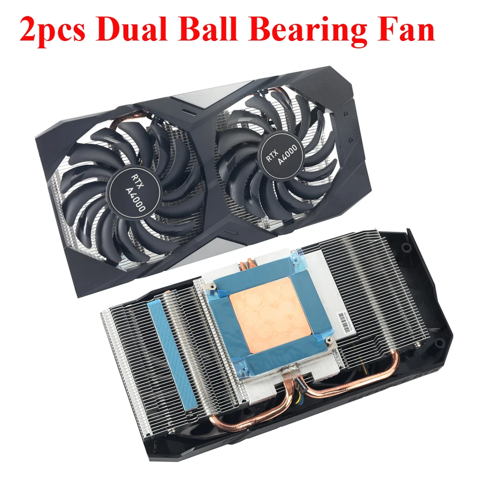 For Retrofit NVIDIA RTX A4000 Graphics Card Cooler Heat Sink New PNY RTX 3060 GPU HeatSink With Fan Replacement