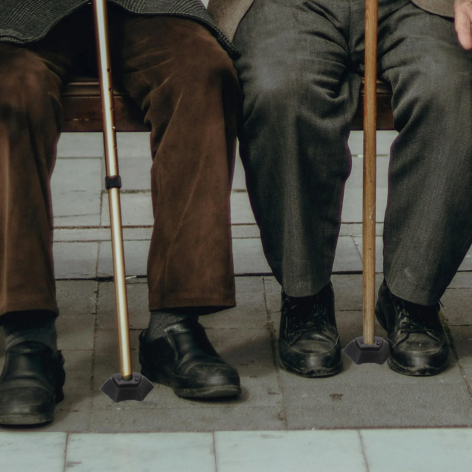 

4Pcs Walking Pole Tips Anti-Skid Cane Foot Protectors Thickened Replacement Tips for Trekking Poles Hiking Canes Stability