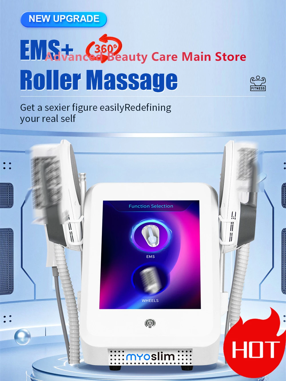 

Myoslim RF Muscle Stimulation HI-EMT Weight Body Massage Slimming Sculpting Machine Body Slimming Fat Reduction Beauty Equipment