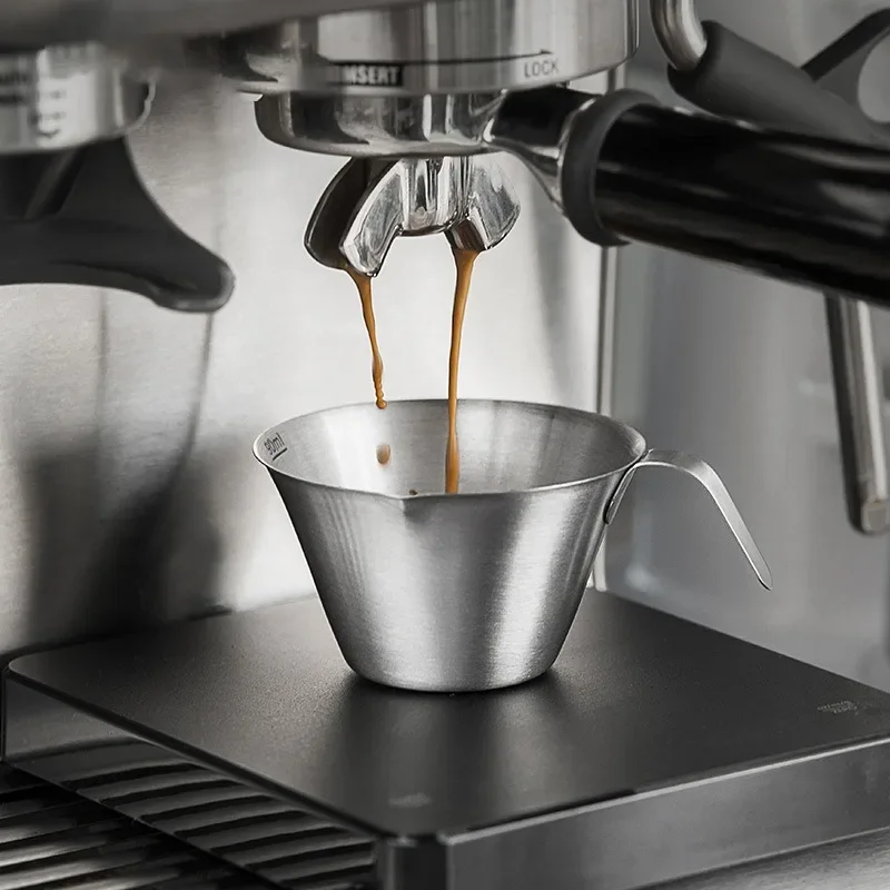 90ml/250ml Coffee Measuring Cup 304 Stainless Steel Espresso Extraction Cup Coffee Small Ounce Cup Barista Utensils