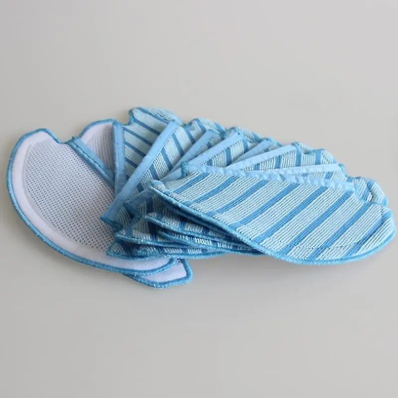 10pcs Mop Cloths Cleaning Pads For Ecovacs Deebot Ozmo T8 Aivi Vacuum