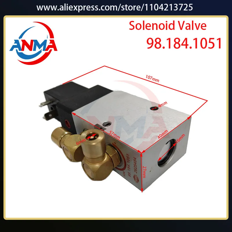 

98.184.1051 SM102 CD102 Электромагнитный клапан печатной машины 98.184.1051 Детали офсетной машины